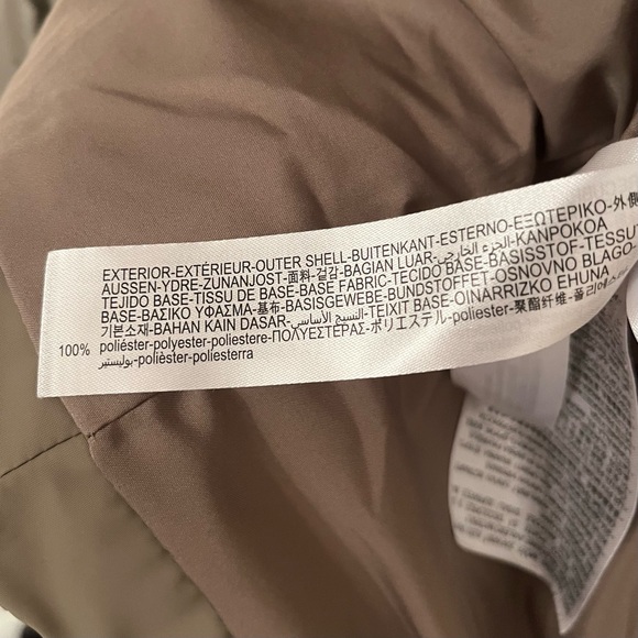 Zara Taupe Hooded Quilted Puffer Coat Size XS - Picture 13 of 16
